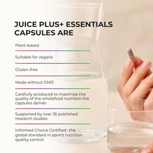 Juice Plus+ Vegetable Blend: with Broccoli, Parsley, Tomato & More - Plant-Based, Vegan, Gluten-Free, Non-GMO, Kosher - for Heart, Immune, Cognitive & Skin Health - 1 Bottle (60 Servings) Juice Plus+ buy supplements Au
