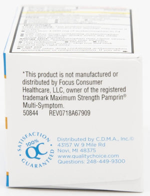 Quality Choice Maximum Strength Mentrual Pain Relief, Multi Symptom Pain Relief Caplets, Cramps, Headache, Bloating, Backache & Irritability, 20 Count Package Quality ChoiceBuy Supplements Australia