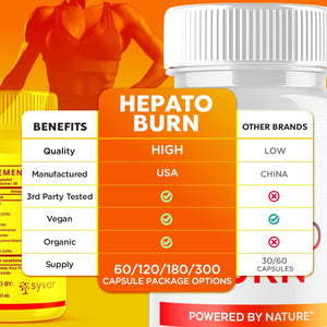 (2 Pack) Hepato Burn Capsules, Official Hepato Burn Pills with All Natural Premium Ingredients, Hepatoburn Energy and Fitness Vitamin Supplement, Hepatoburn Lifestyle Powered by Nature (120 Capsules) Syvor buy supplements Au
