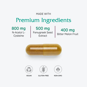 Vitanica Metabolic Manager - Herbal Supplement to Support Healthy Metabolic Response - Dietary Supplement with Vitamin D - Vegan Antioxidant Supplement - 120 Capsules VitanicaBuy Supplements Australia