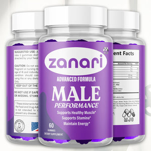 Zanari Gummies, Official Zanari Gummys for Men with All Natural Ingredients, Advanced Formula for Optimal Health & Total Wellness Support with Maximum Strength Active Lifestyle Vitamins (60 Gummies) MJO buy supplements Au