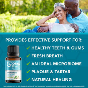 OraRestore Bad Breath Treatment for Adults Halitosis: Dentist Formulated Oral Rinse Concentrate Tooth Oil Liquid Toothpaste, Fresh Breath Mouthwash for Dry Mouth