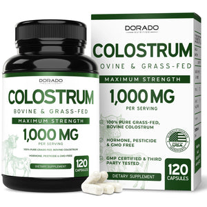 Colostrum (120 Count) Bovine Colostrum Capsules Supplement and Supergreens (60 Gummies) Superfood for Immunity Support with Greens Supplements with 8 Ingredient Power Blend - Vegan Safe & Made in USA DORADO NUTRITION buy supplements Au