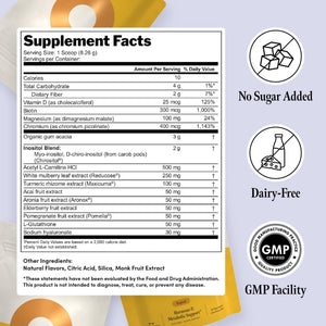 Ovii Metabolic Support for Women – Reducose® White Mulberry with Myo-Inositol & D-Chiro Inositol 40:1 Blend – Hormone Balance, Glucose Support & Appetite Control Supplement – 30 Servings, Tropical OviiBuy Supplements Australia