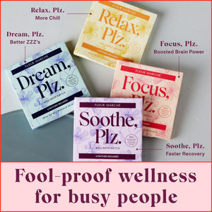 Fleur Marche Soothe, Plz. Botanical Patch - Muscle Recovery Patch with Peppermint Oil & Menthol - Post Night Out, Post Workout, or Daily Relief - Highly Bioavailable - 7 Patches Fleur Marché buy supplements Au
