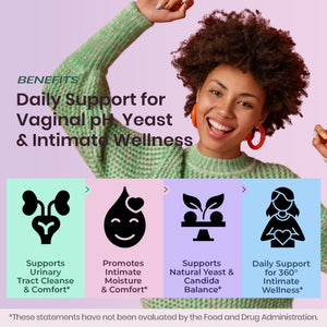 UTI Flora & Odor Pro+ & UTI Yeast & pH Pro+ | Pack of 2 | Vaginal Probiotics for Feminine Hydration & Freshness Support | Third-party Tested, cGMP Facility, Vegan, Non-GMO, Gluten-Free | 60+60 Caps FIRSTORGANIC buy supplements Au