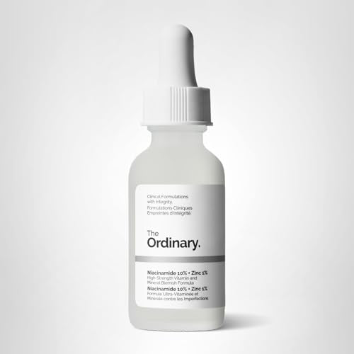 The Ordinary Niacinamide 10% + Zinc 1%, Smoothing Serum for Blemish-Prone Skin, 1 Fl Oz