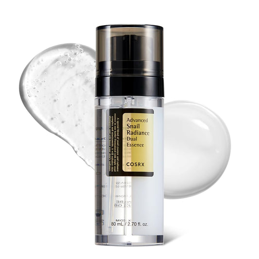 COSRX Snail Mucin 74% + Niacinamide 5% Dual Essence, Anti Aging Face Serum for Dull Skin, Sensitive Skin, Korean Skin Care, 2.70 fl.oz / 80ml