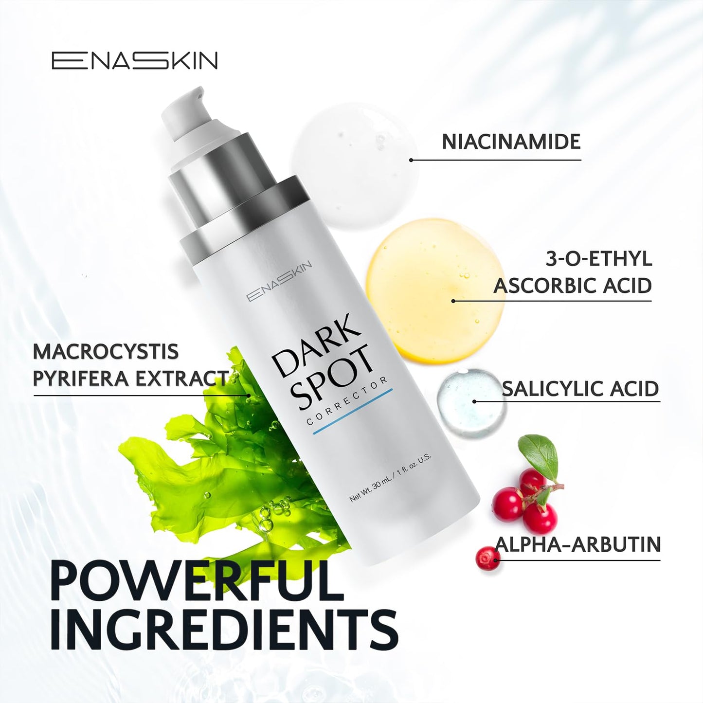 EnaSkin Dark Spot Remover Face & Body Serum: Age Spot Sun Spot Freckles Melasma Brown Spot