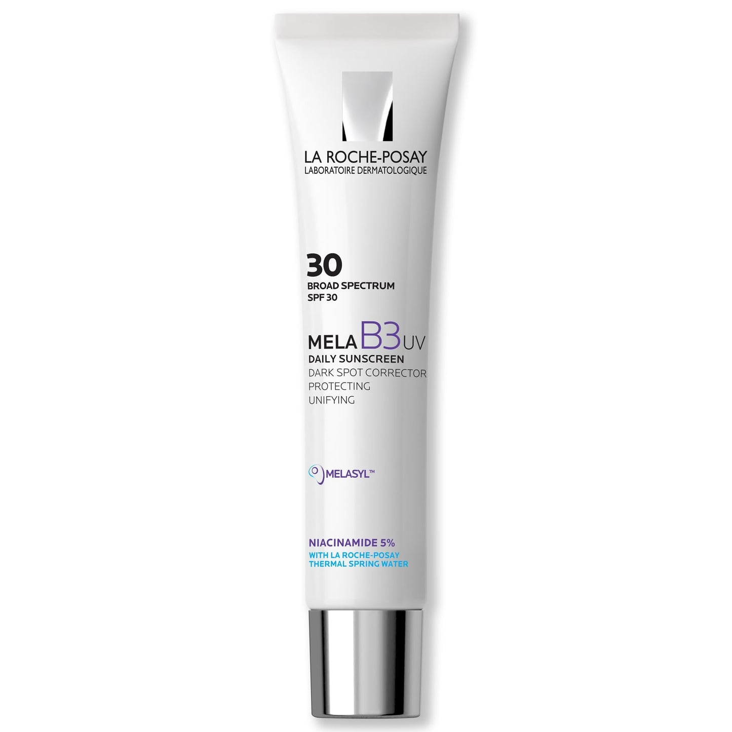 La Roche-Posay Mela B3 UV Daily Sunscreen, Face Moisturizer With SPF 30 + Anti-Aging Melasyl + 5% Niacinamide, Helps Correct & Protect From Sun Damage,