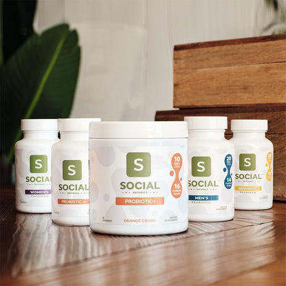 Social Naturals Women's Probiotic for Total Body Balance | 12 Strains with Lactobacillus & Bifidobacteria | Digestive, Vaginal & Immune Support | 20 Billion CFU | Vegan