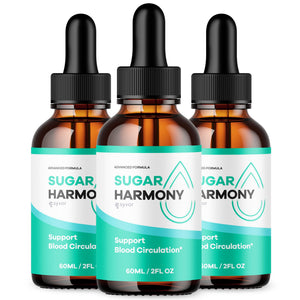 (3 Pack) Sugar Harmony Drops, Official SugarHarmony Liquid Drops with All Natural Ingredients, Advanced Formula Support Supplement with Maximum Strength Premium Vitamins for Women & Men (90 Servings) SyvorBuy Supplements Australia