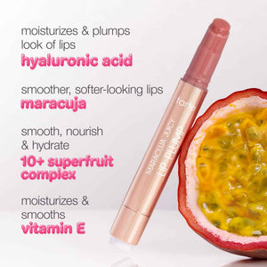 tarte maracuja juicy lip plump – Hydrating & Volumizing Lip Plumper Gloss Balm with Nourishing Hyaluronic Acid, Plumps & Moisturizes, Vegan & Cruelty-Free, full size, honeysuckle