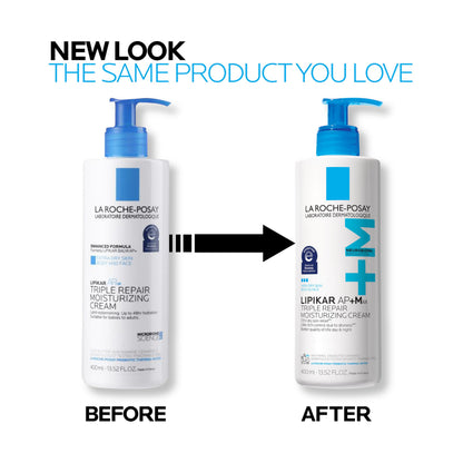 La Roche-Posay Lipikar AP+MAX Triple Repair Moisturizing Body Cream | Face & Body Lotion for Dry Skin with Shea Butter & Niacinamide | Gentle Moisturizer for Very Dry