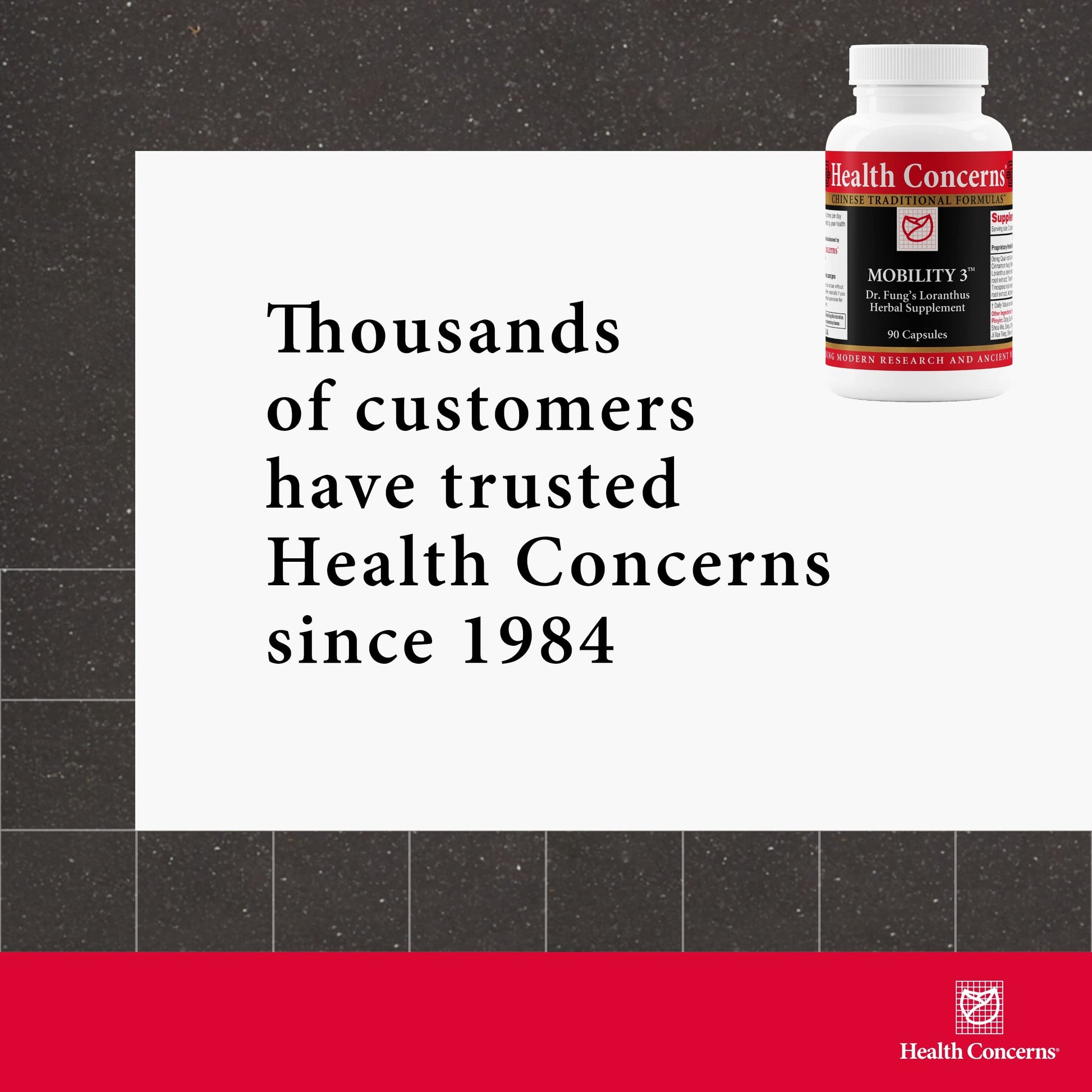 Health Concerns Mobility 3 – Joint & Muscle Support – Herbal Stiffness Supplement for Men & Women – Dong Quai, Ginseng, Fo-Ti, Loranthus & Ginger Formula – Chinese Support – 90 Capsules Health ConcernsBuy Supplements Australia