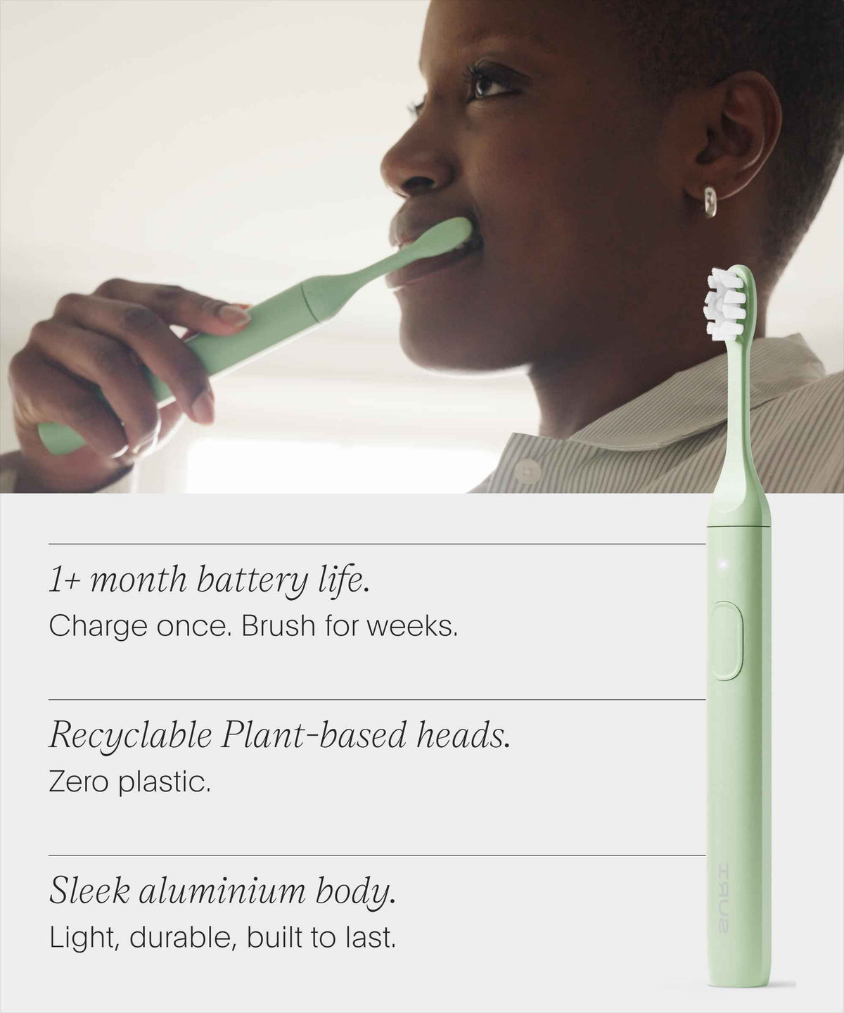 SURI 2.0 New Sonic Electric Toothbrush with Pressure Sensor | 1 Month+ Battery | Electric Toothbrush for Adults
