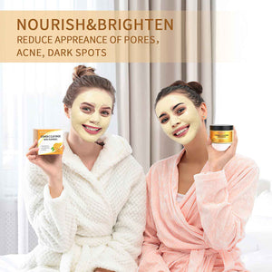 SHVYOG Turmeric Vitamin C Clay Mask with Kaolin Clay for Dull & Blemish-Prone Skin, Deep Cleansing Facial Mask, Face Masks Skincare for Controlling Oil