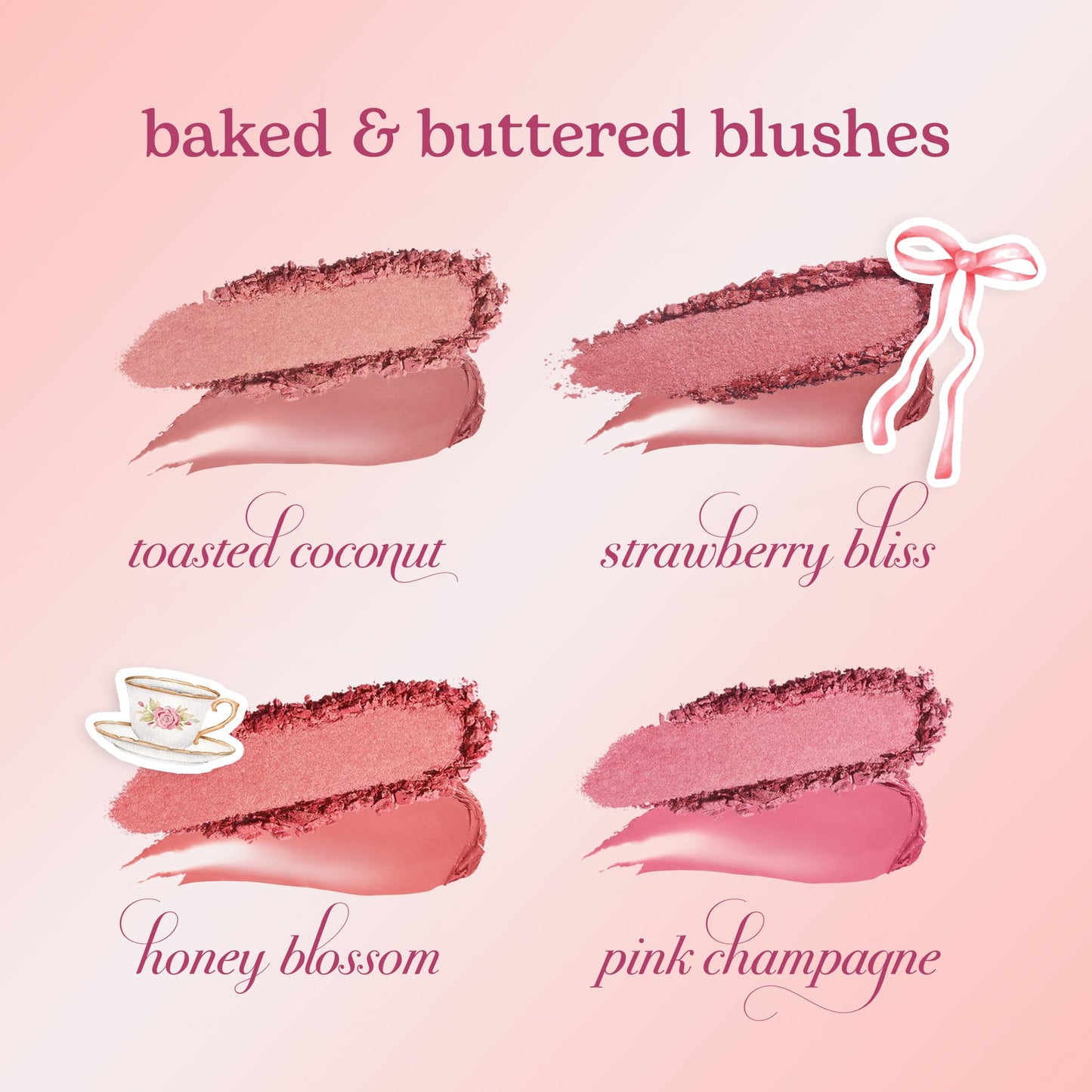 tarte macaron blush & glow duo - Multi-Use Longwear Makeup with Peptides, Cream & Powder Blush Duo with Blend Bar for a Buildable Bright Lifted Look, Vegan & Cruelty-Free, full size, honey blossom