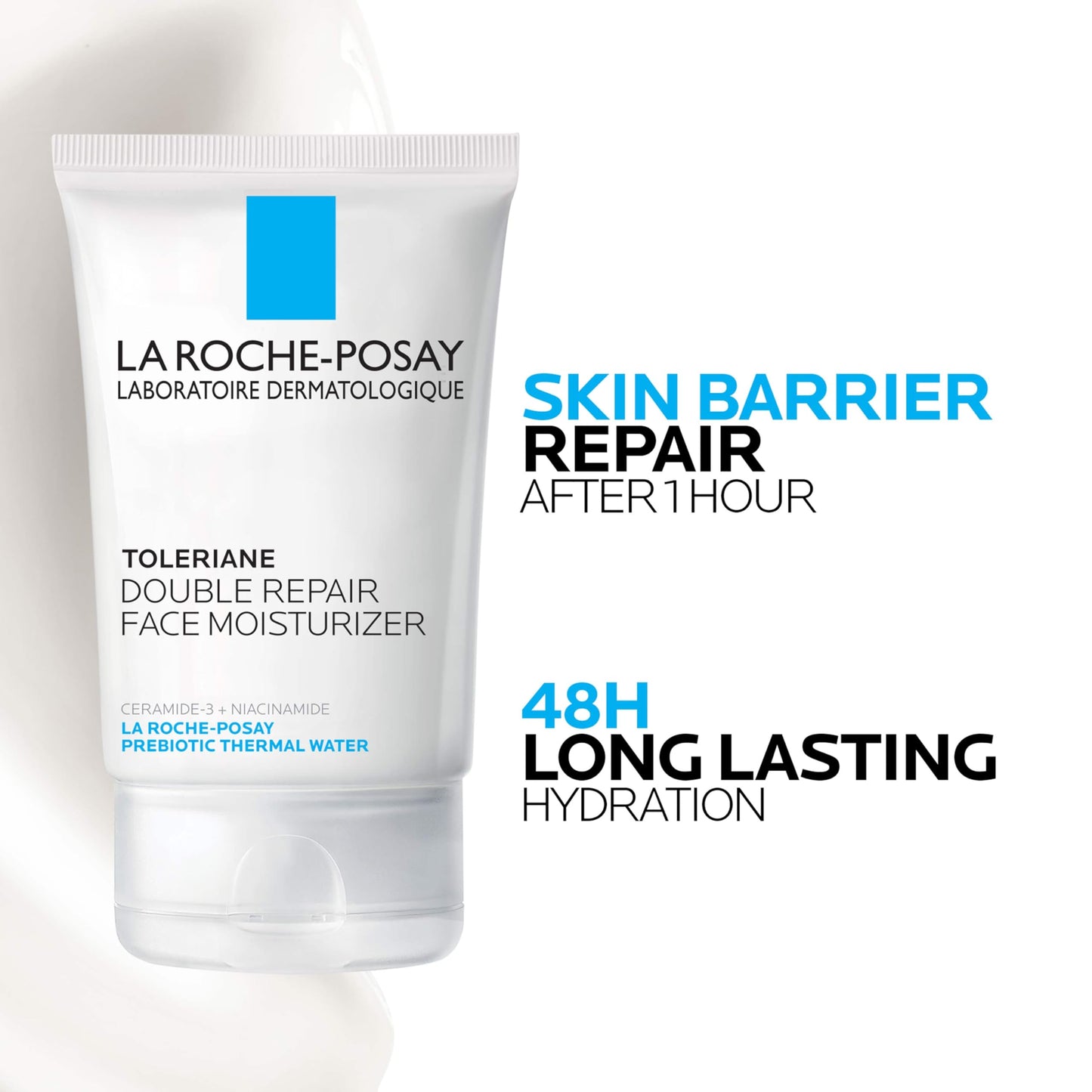 La Roche-Posay Toleriane Double Repair Face Moisturizer,Daily Moisturizer Face Cream with Ceramide and Niacinamide for All Skin Types,
