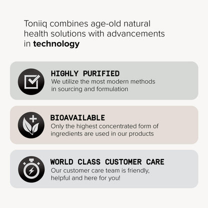 Toniiq Ultra High Potency 1400mg NAD Supplement - NAD+ Nicotinamide B3 Blend with D-Ribose, Niacin -with RiaGev - 3rd Party Tested