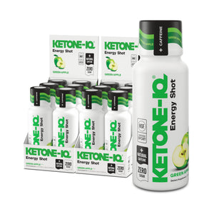 Ketone-IQ Caffeine Performance Energy Shots – Clean Energy for Focus & Endurance, 5g Ketones, 100mg Green Tea Caffeine, B Vitamins, 12 Pack (Green Apple) Ketone-IQBuy Supplements Australia