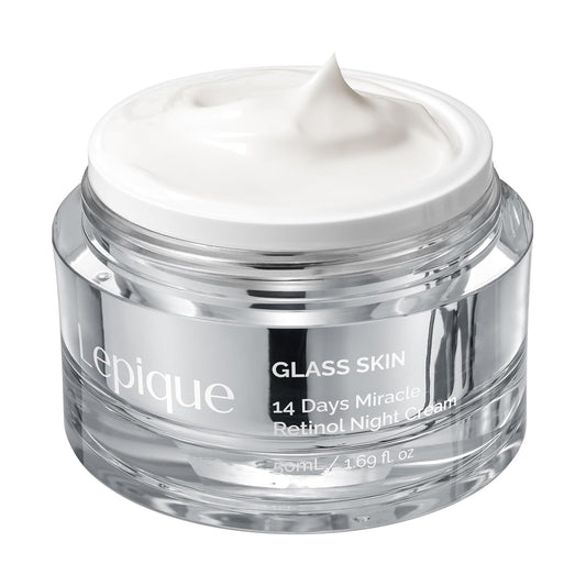 Lepique Retinol Night Cream 1.69oz - No.1 Korean Premium Overnight Repair Cream for Face and Neck