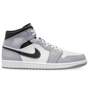Nike Jordan Mens Air 1 Mid 554724 078 Light Smoke Grey 2.0 - Size 11