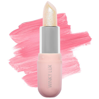 Winky Lux Unicorn Glimmer Balm -Hydrating ph Lip Balm, Natural Pink Tint with pH Color Changing, Moisturize & Soften Lips While Leaving Sheer