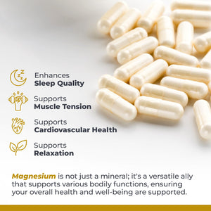 Premier Research Labs Magnesium Glycinate Supplement - Pure Magnesium, High Absorption, Supports Sleep Quality, Chelated, Vegan, Third Party Tested, Premier Energy Support - 90 Capsules Premier Research LabsBuy Supplements Australia