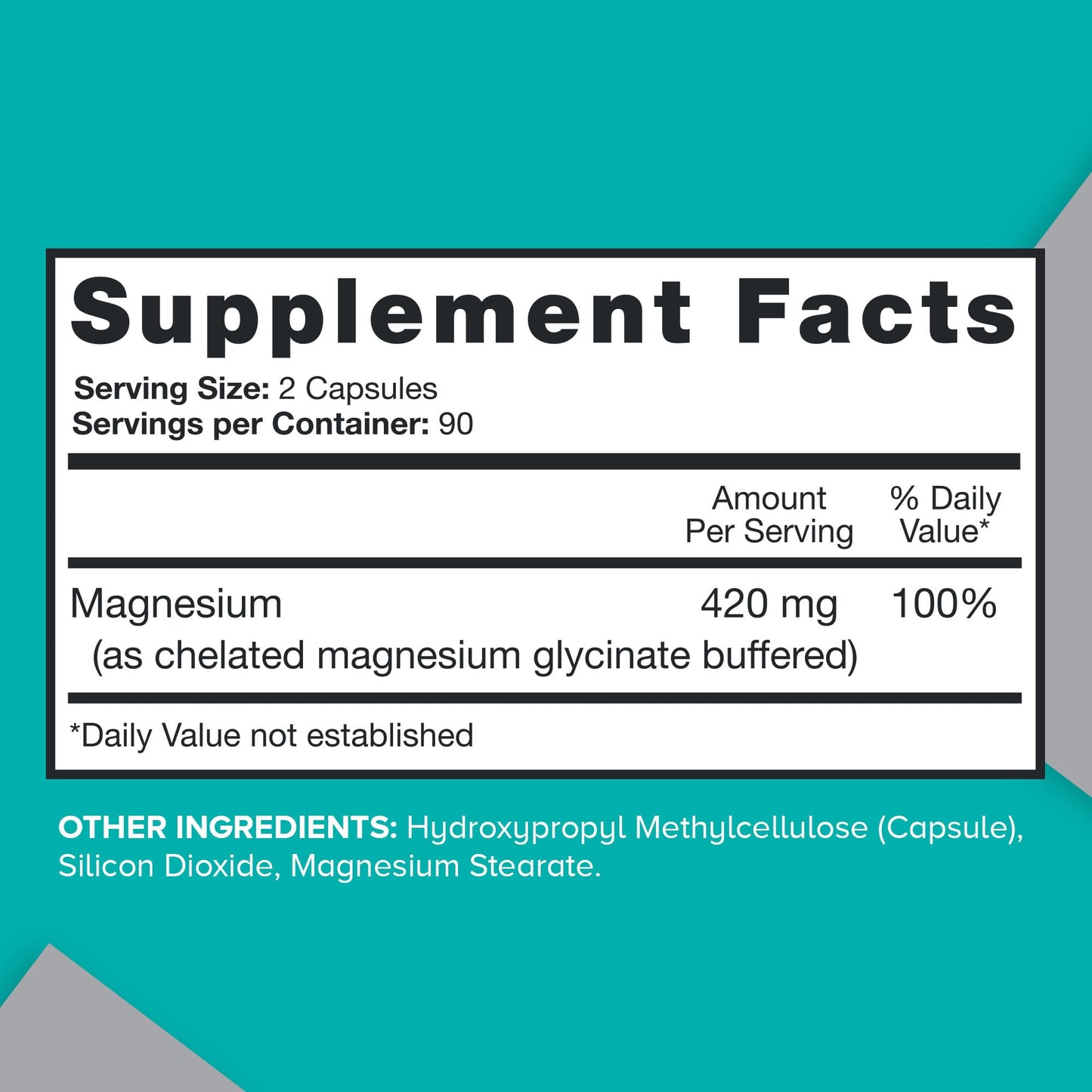 Qunol Magnesium Capsules 420mg, 100% DV, High Absorption Magnesium Supplement, Extra Strength, Bone and Muscle Health Supplement, 180 Count