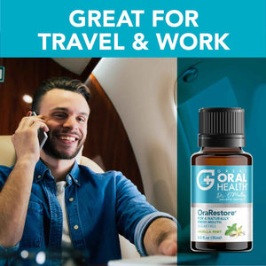 OraRestore Bad Breath Treatment for Adults Halitosis: Dentist Formulated Oral Rinse Concentrate Tooth Oil Liquid Toothpaste, Fresh Breath Mouthwash for Dry Mouth