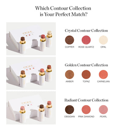 Ogee Sculpted Face Stick (ROSE QUARTZ - ROSE BLUSH) Certified Organic Blush Stick - Multi-Use Cream Blush Stick for Cheeks, Lips & Face