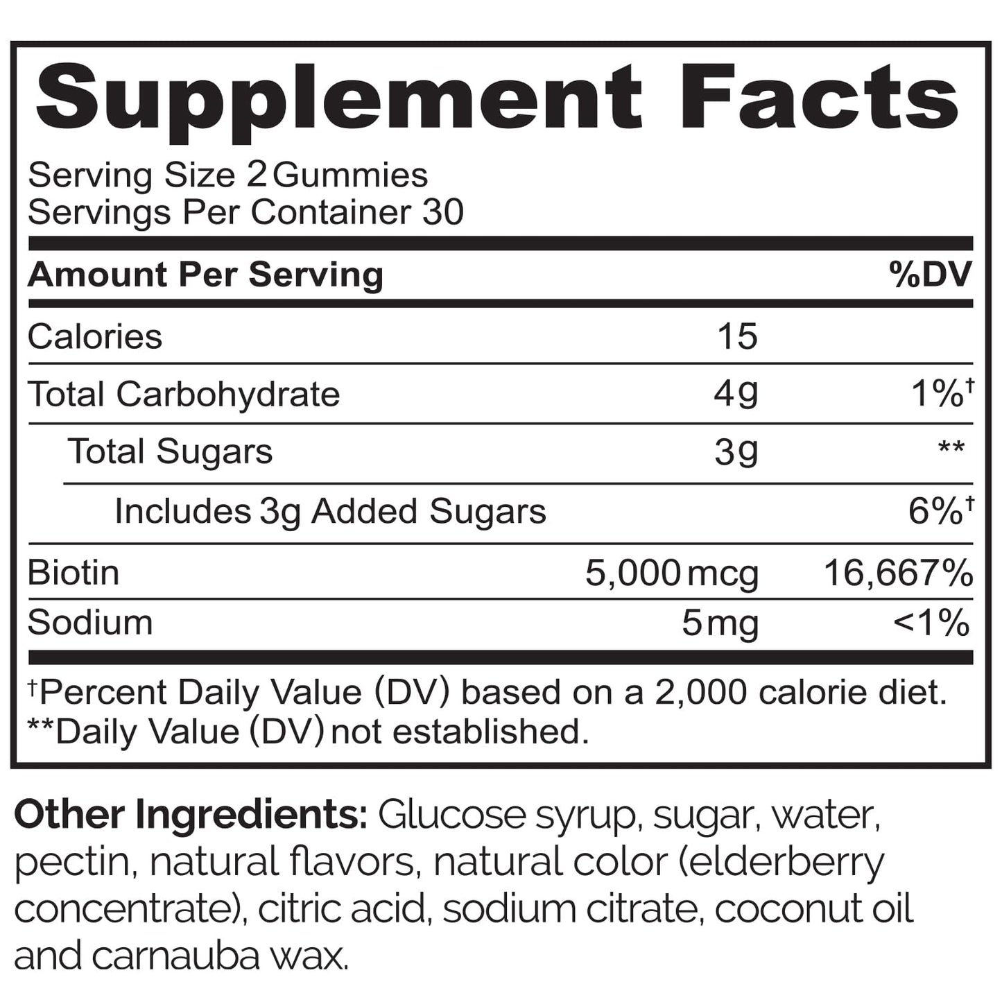 NATURELO Biotin Gummies - Supports Healthy Hair, Skin & Nails - High Potency 2500 mcg - Non GMO, Gluten Free - 60 Gummies