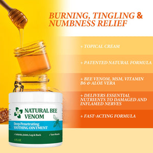 PIBIOOMAP Natural Bee Venom Joint & Muscle & Bone Release Oniment - Homeopathic Remedy - Fast Acting Release for Back, Neck, Hand, Feet, Knee, Muscle, Shoulder, Nerve, Ankle, Foot PIBIOOMAPBuy Supplements Australia