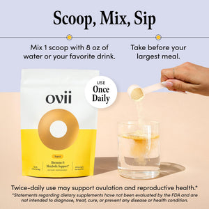 Ovii Metabolic Support for Women – Reducose® White Mulberry with Myo-Inositol & D-Chiro Inositol 40:1 Blend – Hormone Balance, Glucose Support & Appetite Control Supplement – 30 Servings, Tropical OviiBuy Supplements Australia