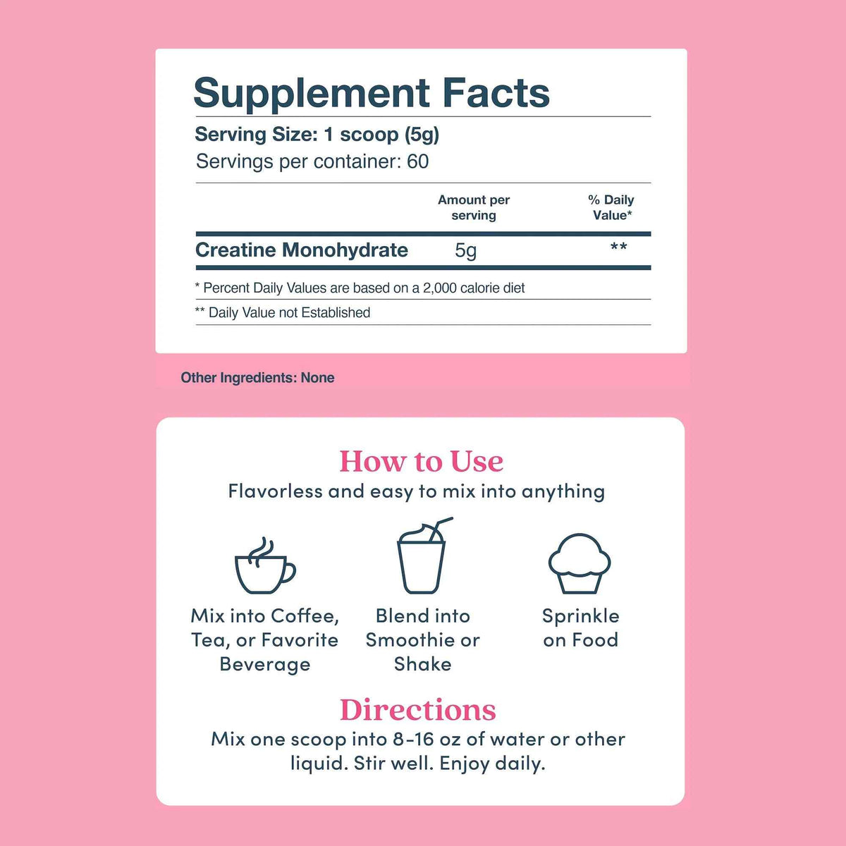 Further Food Unflavored Creatine Monohydrate Powder, 100% Pure, Micronized, Sugar-Free, Supports Strength, Energy and Muscle Recovery, 60 Servings, 10.6 Oz