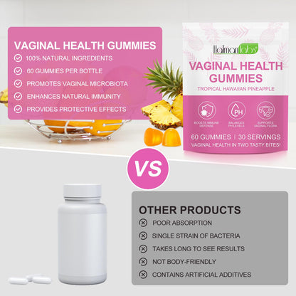 MXCZBSM Vaginal Probiotics for Women, PH Balance for Women, Hawaiian Pineapple Gummies for PH Health, Improve Immune, Women's Vaginal Health Supplement, 180 Gummies