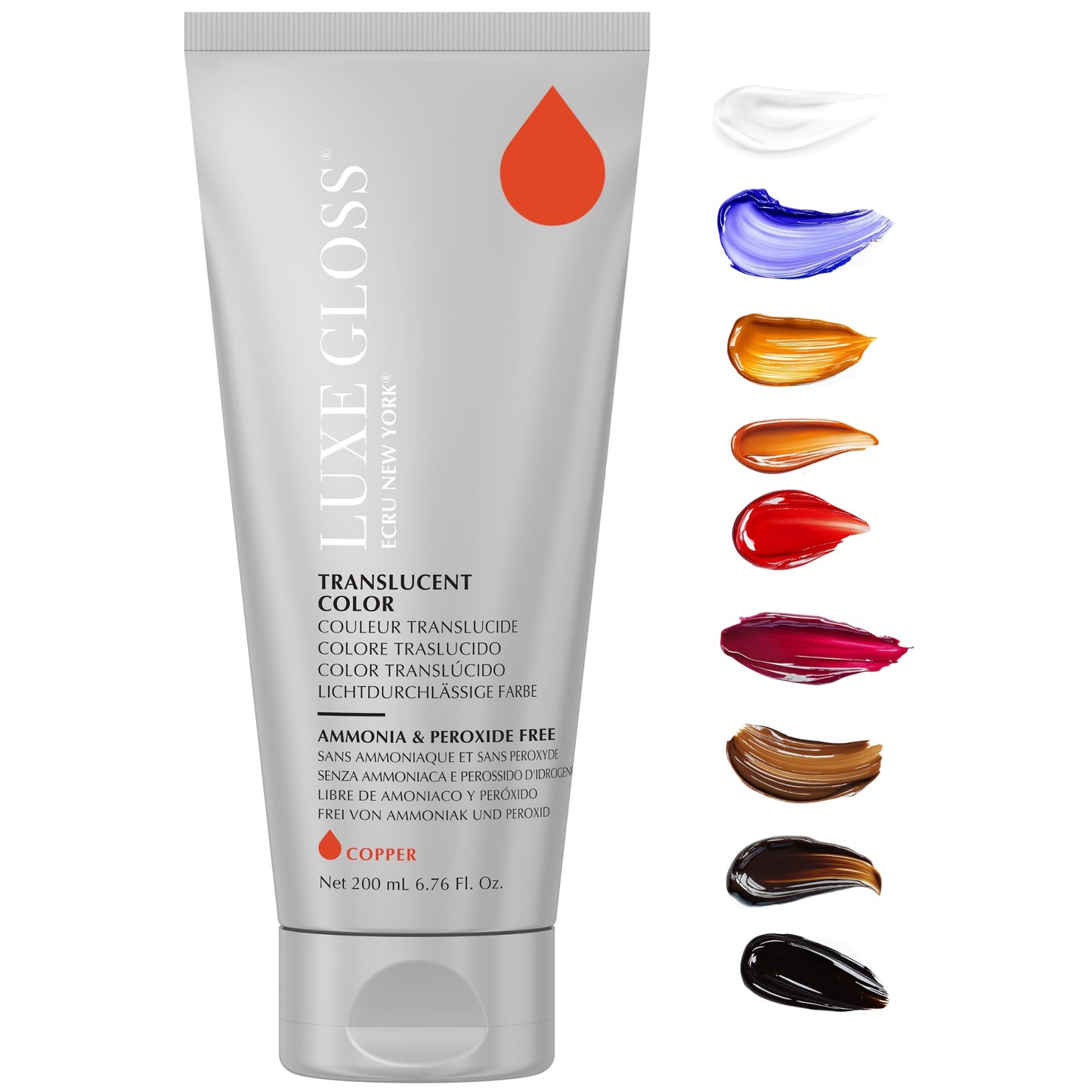 ECRU New York LUXE GLOSS Hair Gloss for Enhanced Color and Glass-Like Shine, Copper Ecru New YorkBuy Supplements Australia