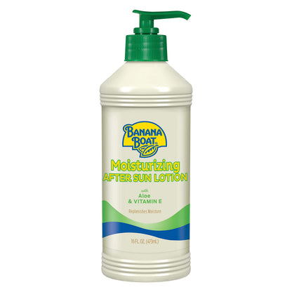 Banana Boat Moisturizing After Sun Lotion with Aloe and Vitamin E, 16Fl Oz, After Sun Care, Banana Boat After Sun Lotion, Sunburn Relief, 16Fl Oz