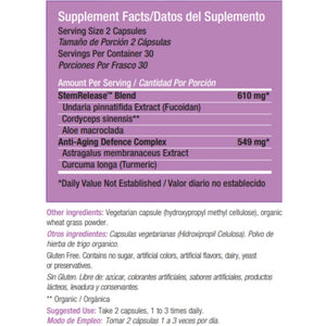 Stemtech Stemrelease3 Cutting-Edge Stem Cell Nutrition for Natural Renewal and Youthful Vitality, Exclusive Blend for Enhanced Telomere Health, 60 Capsules StemTechBuy Supplements Australia