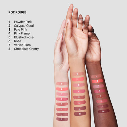 Bobbi Brown Pot Rouge | Multi-Use Cream Blush and Lip Tint | Dewy, Natural-Looking Flush for Cheeks and Lips | Mirrored Compact Travel-Size Face Makeup Blusher, Velvet Plum, 0.13 Ounce