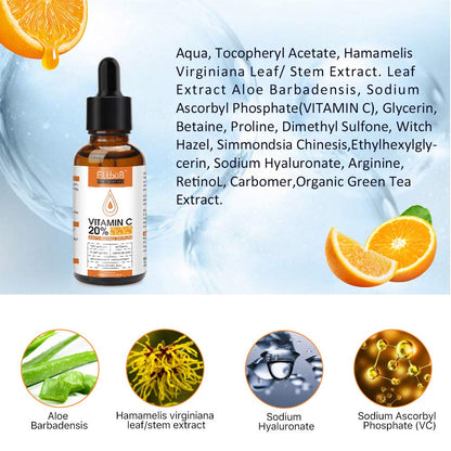Premium 20% Vitamin C Serum For Face - (3PACK) with Hyaluronic Acid, Retinol & Amino Acids - Boost Skin Collagen,Hydrate & Plump Skin