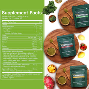 Paleovalley Organic Supergreens Powder - 23 Superfoods with Prebiotic Fiber for Energy and Immunity Support - No Cereal Grasses for Maximum Absorption - Pure Unflavored, 30 Servings PaleovalleyBuy Supplements Australia