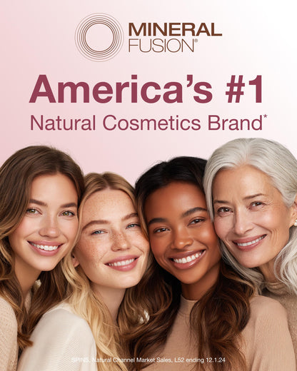 Mineral Fusion 3-in-1 Color Stick - Hydrating Cream Blush Tint for Cheek, Lip and Eye - Natural Multi Use Makeup (Rosette)