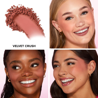 Too Faced Cloud Crush Blurring Blush | Velvety Powder Blush for Cheeks with High-Pigment Formula | 93% Naturally Derived Ingredients, Vegan & Cruelty-Free, Velvet Crush, 0.17 Ounce