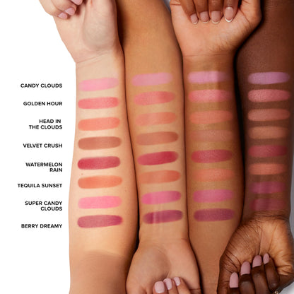 Too Faced Cloud Crush Blurring Blush | Velvety Powder Blush for Cheeks with High-Pigment Formula | 93% Naturally Derived Ingredients, Vegan & Cruelty-Free, Berry Dreamy, 0.17 Ounce
