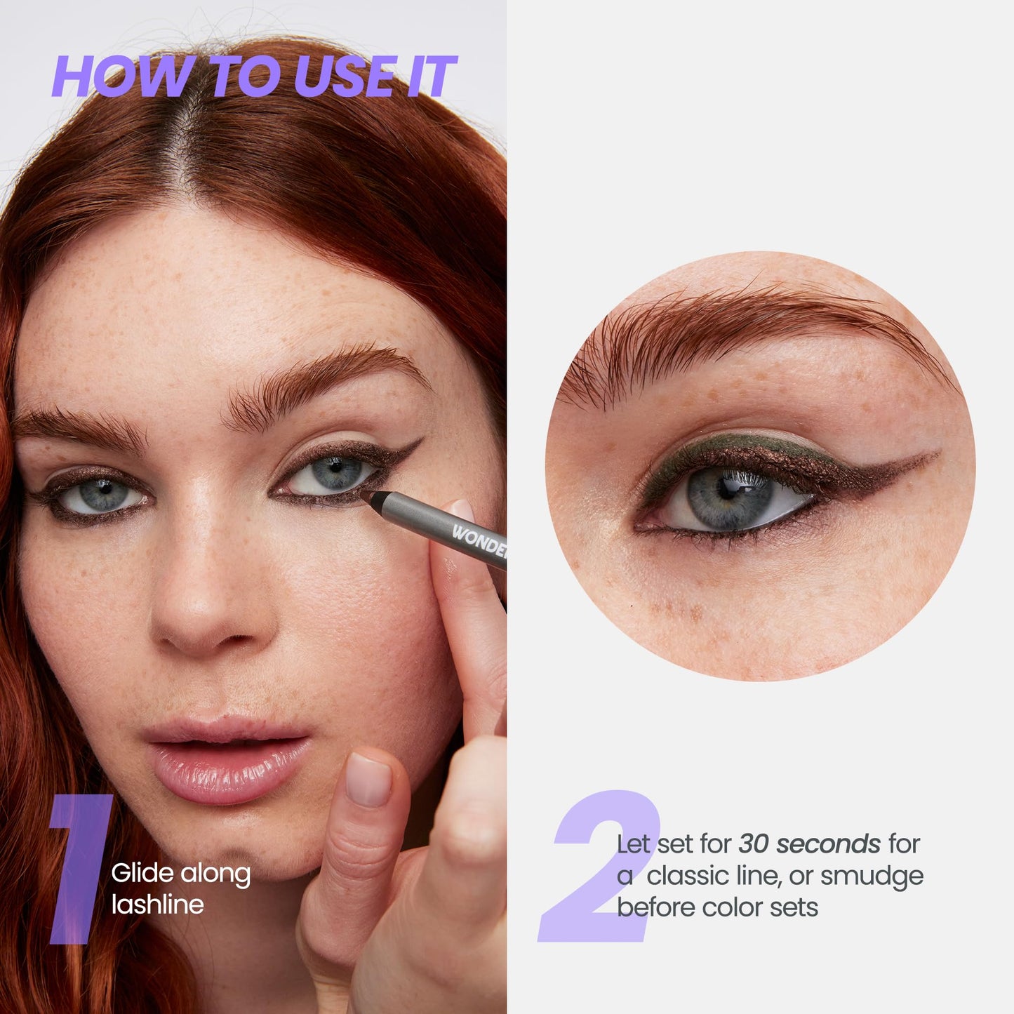 Wonderskin Eyeliner Pencil, 1440 Longwear Pink Eyeliner Pencil - Waterproof, Sharpenable & Smudge Proof (Icing)
