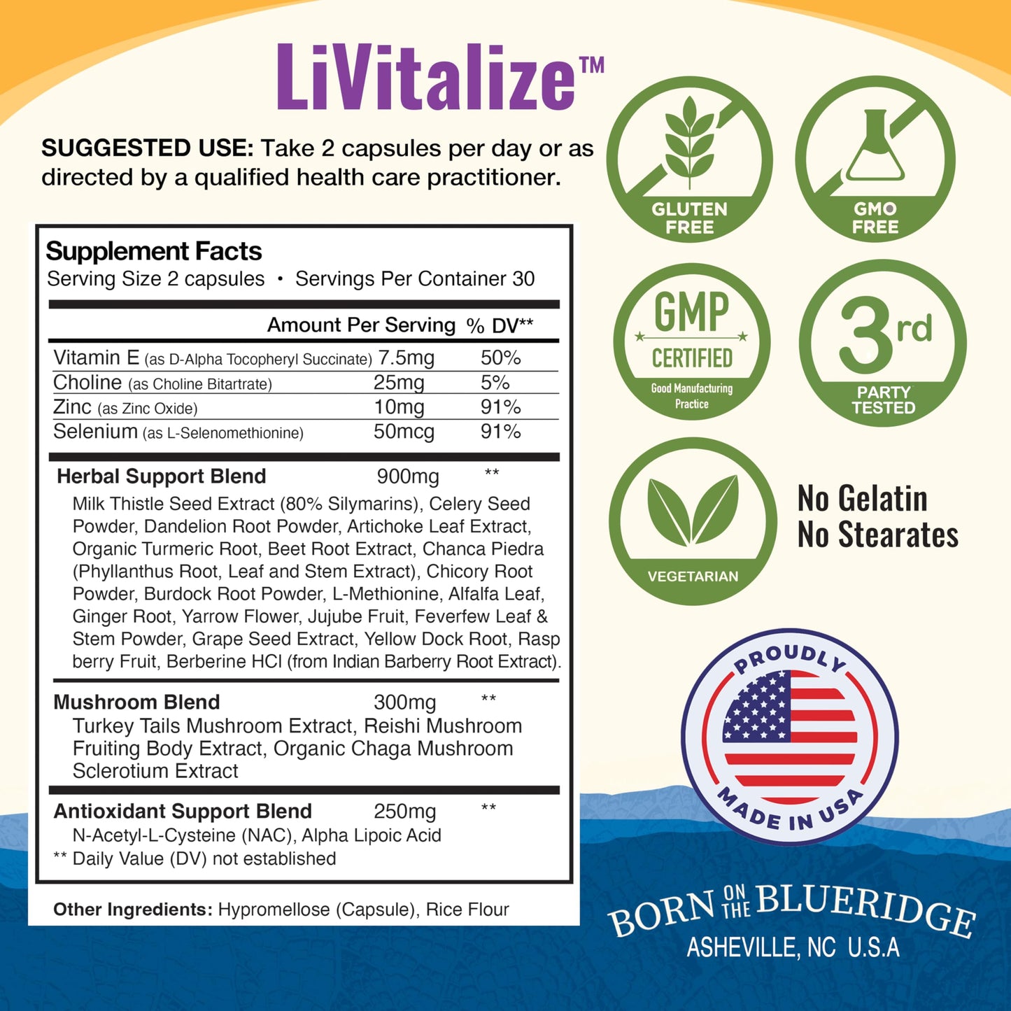 LiVitalize 28-in-1 Liver Health Support with Milk Thistle – Liver Cleanse & Detox Supplement - Dandelion NAC Alpha Lipoic Acid Artichoke Reishi Chaga Turkey