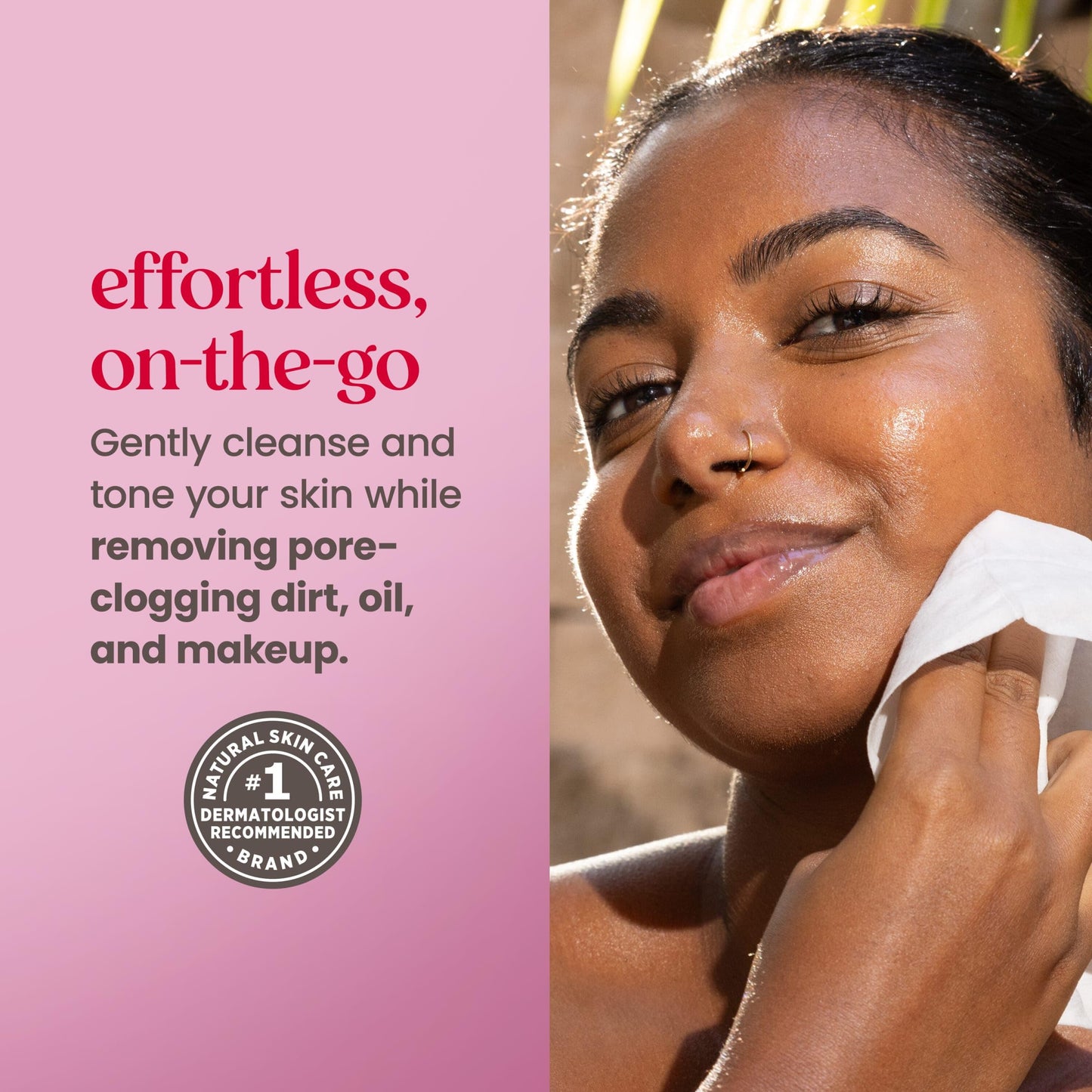 Burt’s Bees Micellar Rose Water Facial Towelettes, 100% Plant Based Cloth; 99% Natural Origin; Remove Makeup, Cleanse, Hydrate; No Oily Residue; All Skin Types; 30 Ct, Pack of 3 (Pack May Vary)