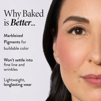 LAURA GELLER NEW YORK Baked Blush-n-Brighten for Mature Skin - 09 Starfish Island - Powder Blush Won't Settle into Fine Lines - Buildable Natural Finish – Longlasting Formula - Made in Italy